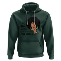 Black Queen Lady Curly Natural Afro African American Ladies Hoodie - Wonder Print Shop