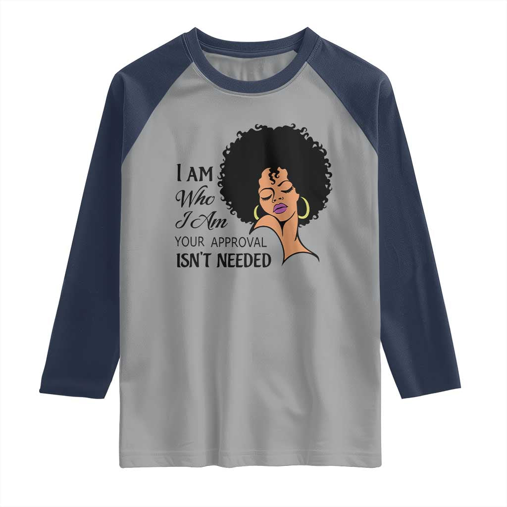 Black Queen Raglan Shirt Lady Curly Natural Afro African American Ladies