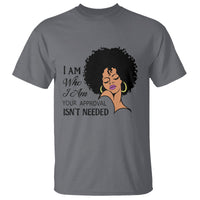 Black Queen Lady Curly Natural Afro African American Ladies T Shirt - Wonder Print Shop