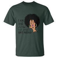 Black Queen Lady Curly Natural Afro African American Ladies T Shirt - Wonder Print Shop