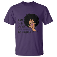 Black Queen Lady Curly Natural Afro African American Ladies T Shirt - Wonder Print Shop