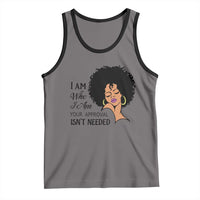 Black Queen Tank Top Lady Curly Natural Afro African American Ladies