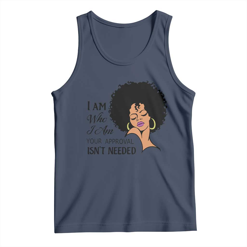 Black Queen Tank Top Lady Curly Natural Afro African American Ladies