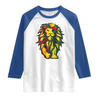 Juneteenth Lion Raglan Shirt Cool Black History African American Pride