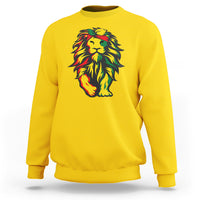 Lion Juneteenth Sweatshirt Cool Black History - Wonder Print Shop