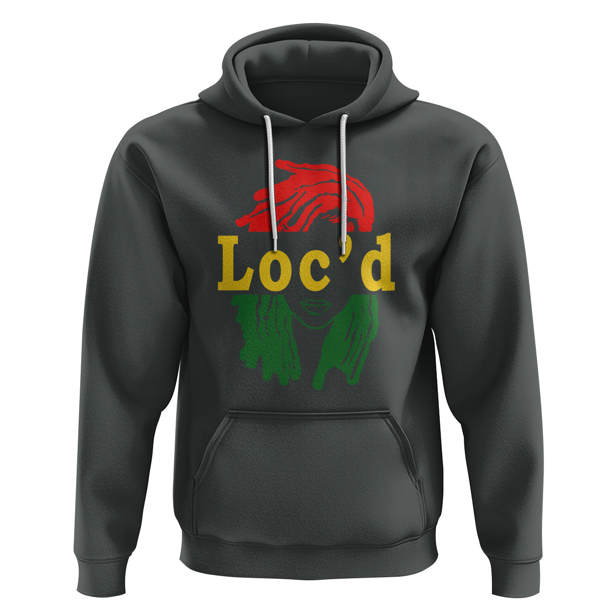 Black Woman Melanin Girl Juneteenth Hoodie With Loc'd Hair - Wonder Print Shop