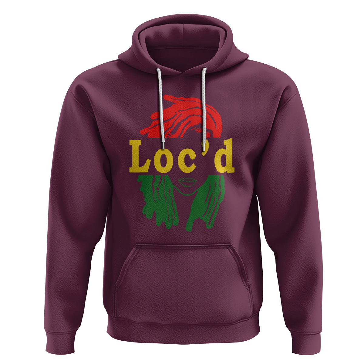 Black Woman Melanin Girl Juneteenth Hoodie With Loc'd Hair - Wonder Print Shop