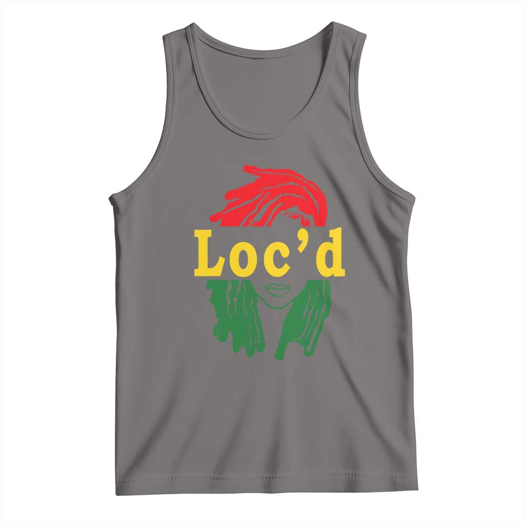 Locd Hair Girl Tank Top Black Woman Melanin Girl Juneteenth
