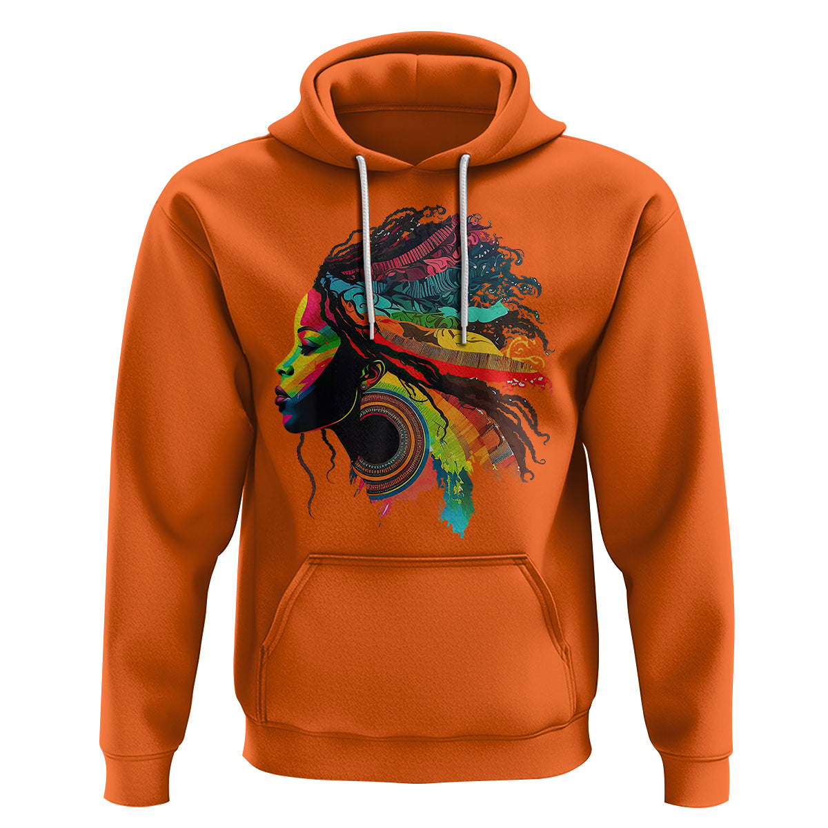 My Roots Afro Hoodie Rainbow Dashiki African Tribal Woman Natural Roots Hair - Wonder Print Shop