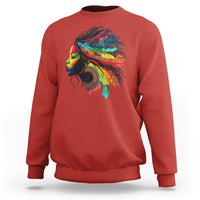 My Roots Afro Sweatshirt Rainbow Dashiki African Tribal Woman Natural Roots Hair - Wonder Print Shop