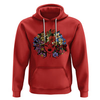 Black History Themed Hoodie For Women Afro Flower Hair Juneteenth - Wonder Print Shop