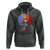Womens Black Queen Afro Melanin Dripping Juneteenth Hoodie - Wonder Print Shop