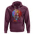 Womens Black Queen Afro Melanin Dripping Juneteenth Hoodie - Wonder Print Shop