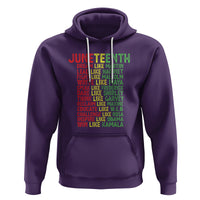 Happy Juneteenth Hoodie Dream Like Leaders - Wonder Print Shop