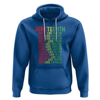 Happy Juneteenth Hoodie Dream Like Leaders - Wonder Print Shop
