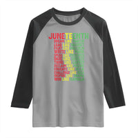Happy Juneteenth Raglan Shirt Dream Like Leaders