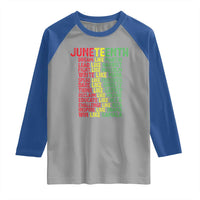 Happy Juneteenth Raglan Shirt Dream Like Leaders
