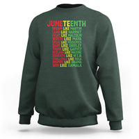 Happy Juneteenth Sweatshirt Dream Like Leaders - Wonder Print Shop