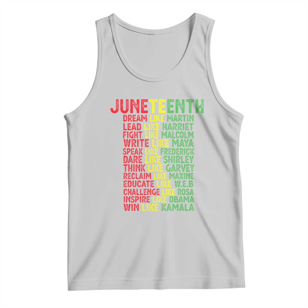 Happy Juneteenth Tank Top Dream Like Leaders