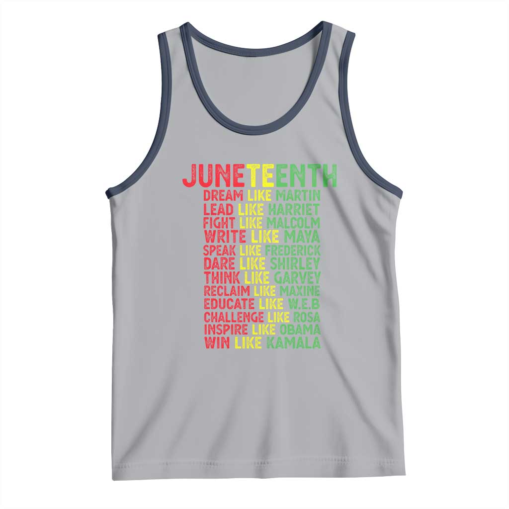 Happy Juneteenth Tank Top Dream Like Leaders