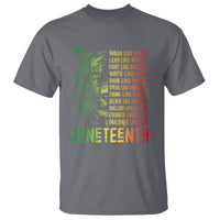 Juneteenth T Shirt Dream Like Leaders - Wonder Print Shop
