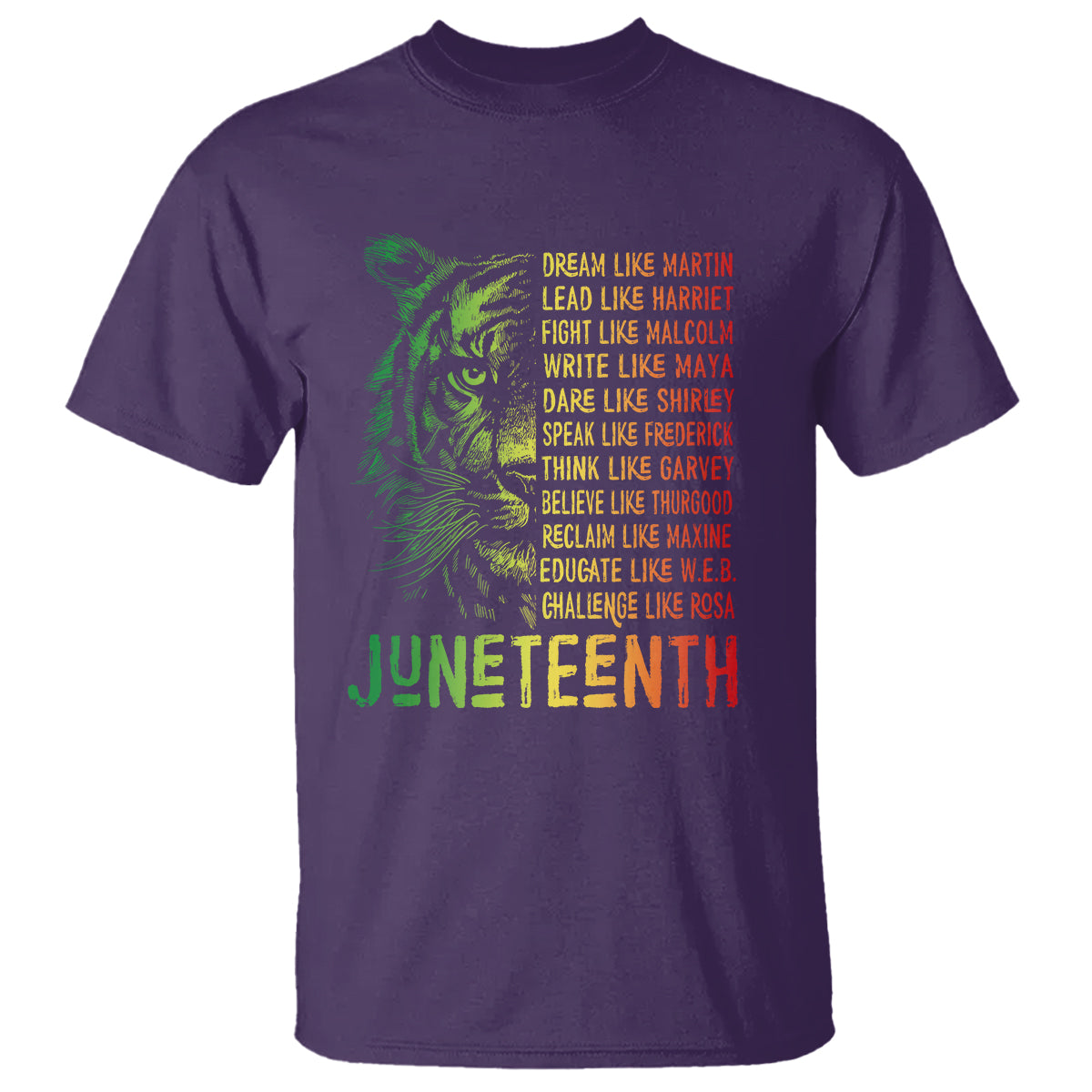 Juneteenth T Shirt Dream Like Leaders - Wonder Print Shop