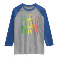 Emancipation Day Juneteenth Raglan Shirt Celebrating Black Americna Freedom Since 1865
