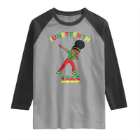 Funny Black History Raglan Shirt Dabbing Black Princess Juneteenth 1865
