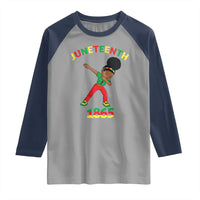 Funny Black History Raglan Shirt Dabbing Black Princess Juneteenth 1865