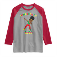 Funny Black History Raglan Shirt Dabbing Black Princess Juneteenth 1865
