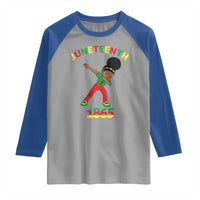 Funny Black History Raglan Shirt Dabbing Black Princess Juneteenth 1865