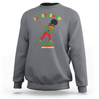 Funny Black History Sweatshirt Dabbing Black Princess Juneteenth 1865 - Wonder Print Shop