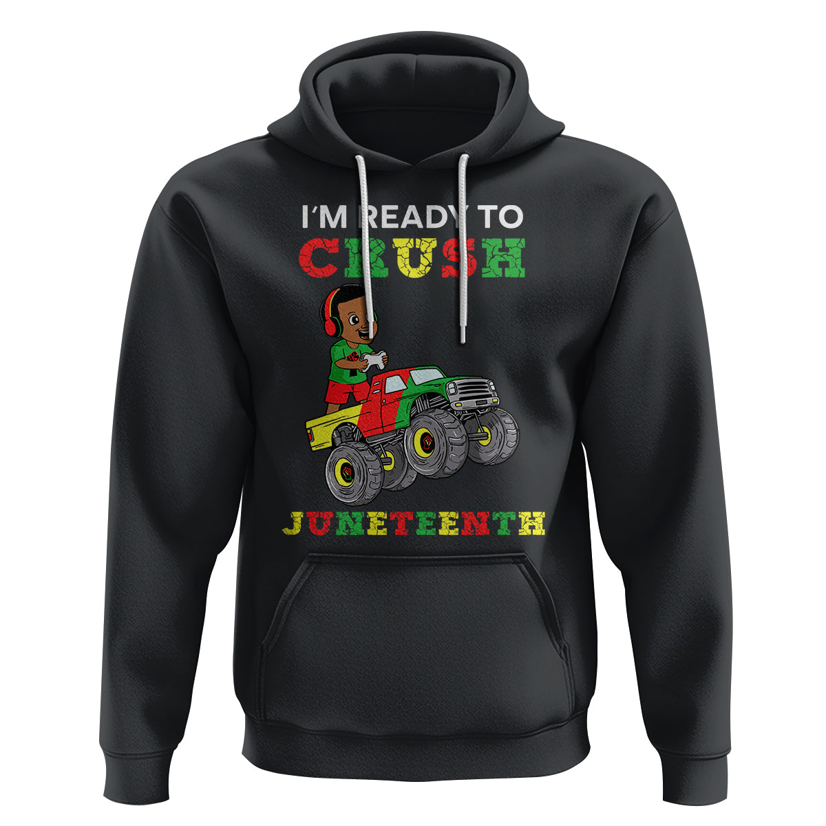 Kids I'm Ready To Crush Juneteenth Funny Gamer Hoodie For Boys Toddler - Wonder Print Shop