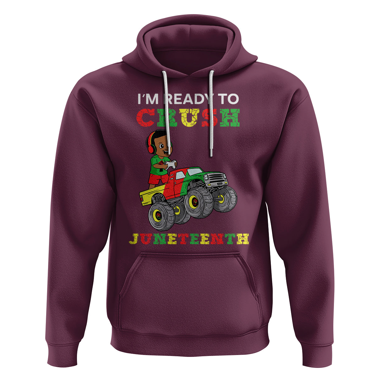 Kids I'm Ready To Crush Juneteenth Funny Gamer Hoodie For Boys Toddler - Wonder Print Shop