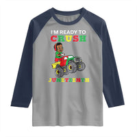 Black Boy Gamer Raglan Shirt I'm Ready To Crush Juneteenth for Boys Toddler