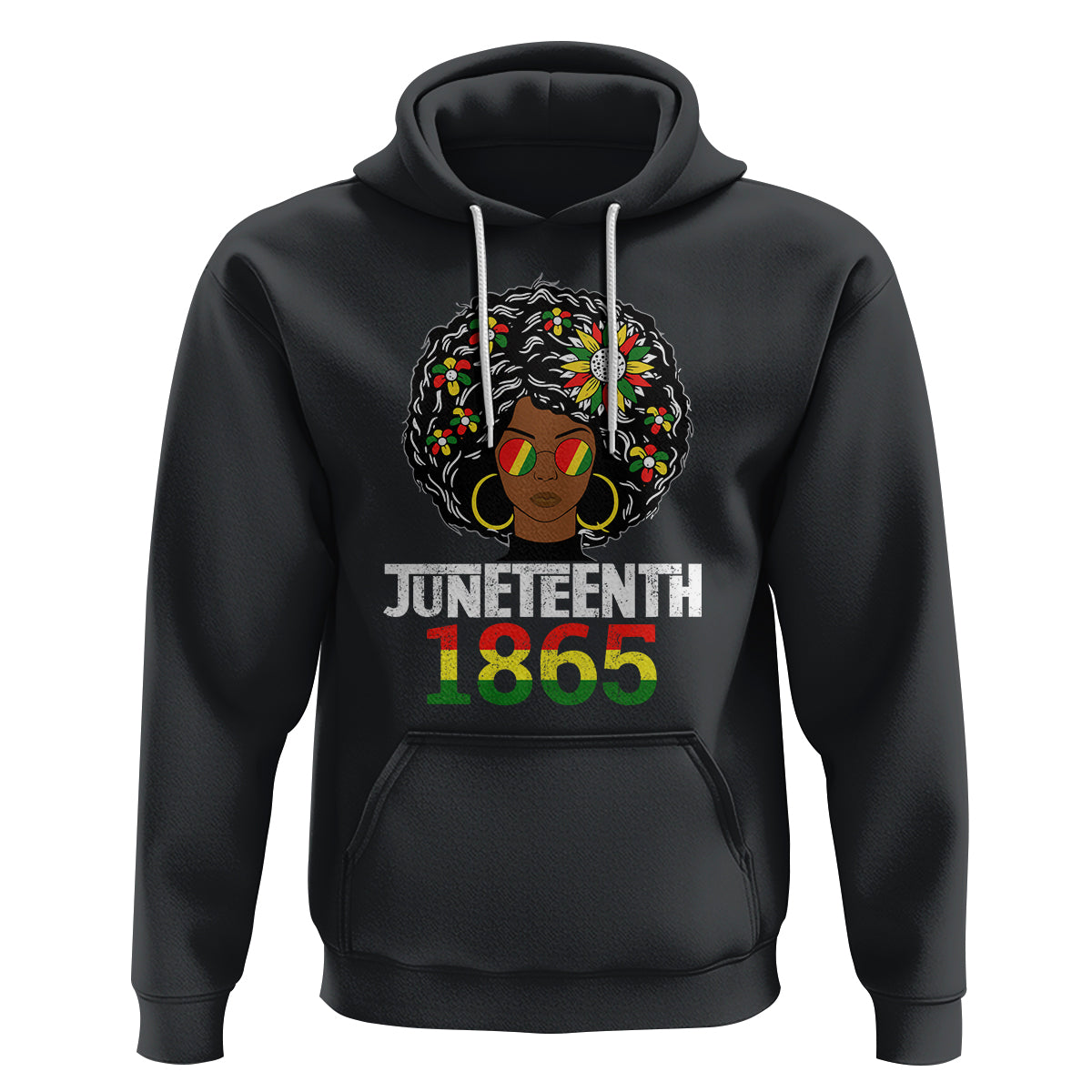 Black Queen 1865 Juneteenth Hoodie - Wonder Print Shop
