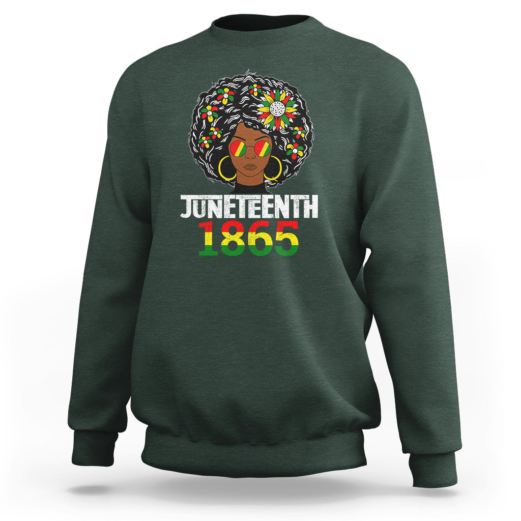 Black Queen 1865 Juneteenth Sweatshirt - Wonder Print Shop