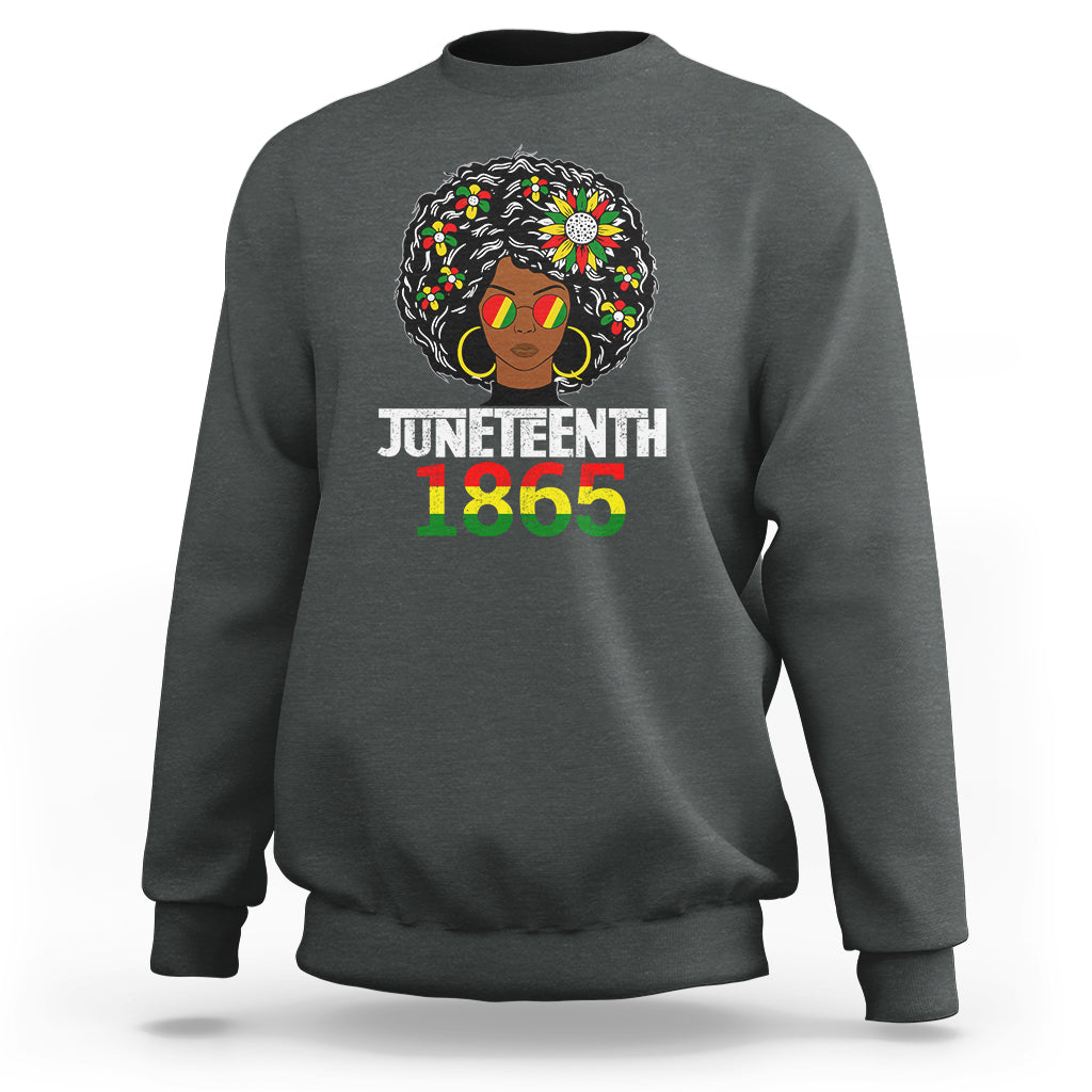 Black Queen 1865 Juneteenth Sweatshirt - Wonder Print Shop