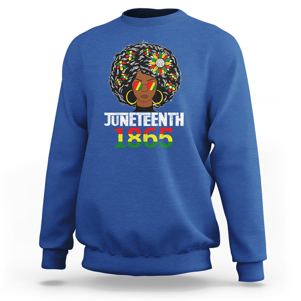 Black Queen 1865 Juneteenth Sweatshirt - Wonder Print Shop