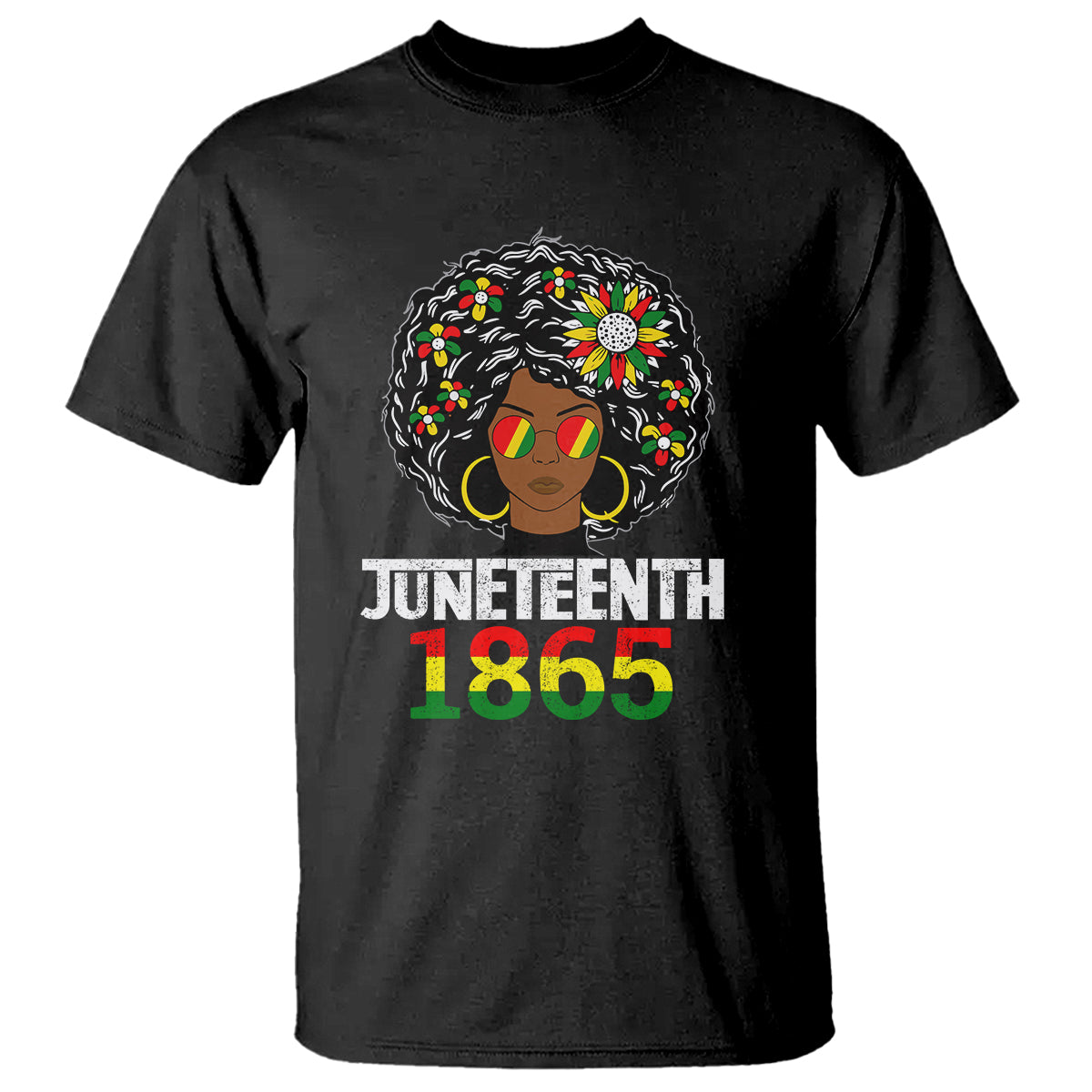 Black Queen 1865 Juneteenth T Shirt - Wonder Print Shop