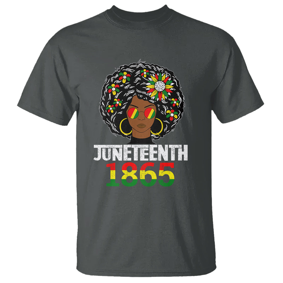 Black Queen 1865 Juneteenth T Shirt - Wonder Print Shop