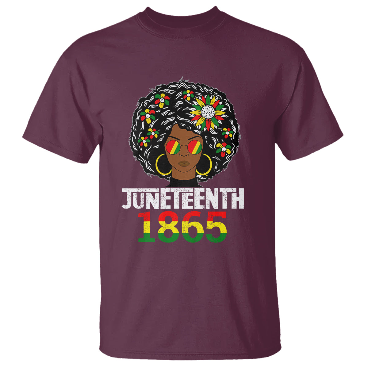 Black Queen 1865 Juneteenth T Shirt - Wonder Print Shop