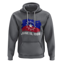 Juneteenth Flag Hoodie Black Freedom Black History - Wonder Print Shop