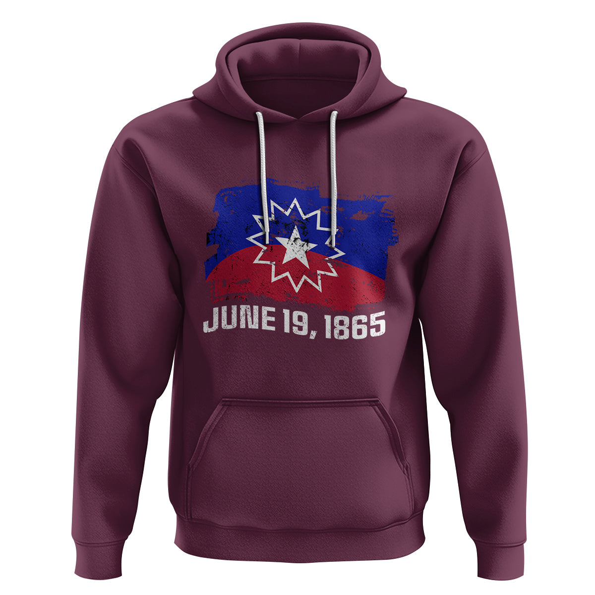 Juneteenth Flag Hoodie Black Freedom Black History - Wonder Print Shop