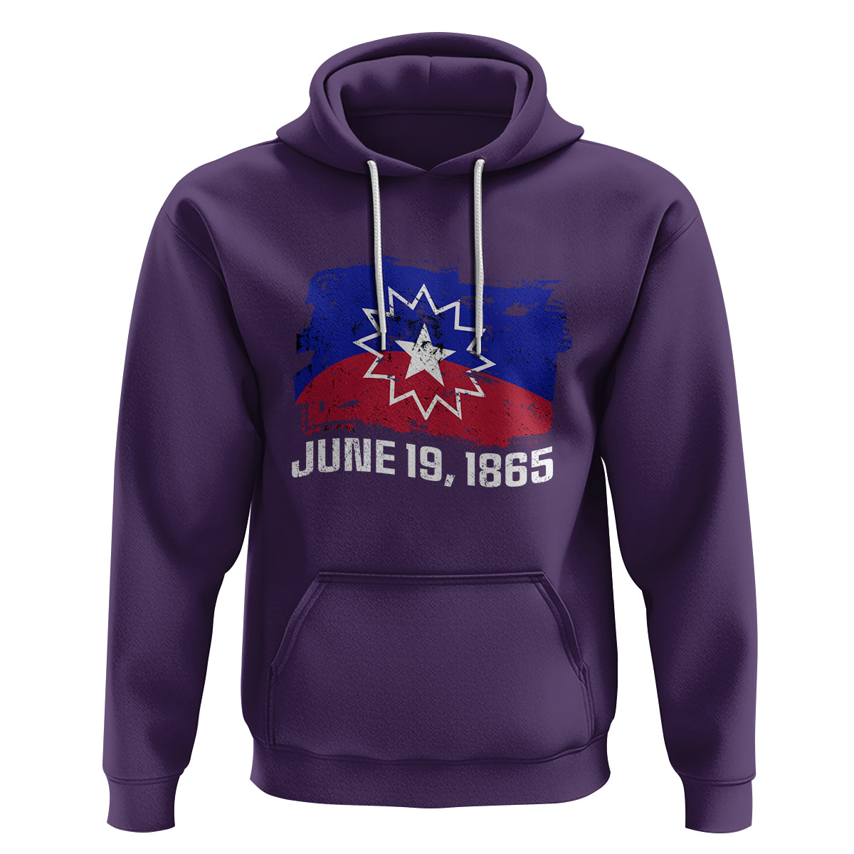 Juneteenth Flag Hoodie Black Freedom Black History - Wonder Print Shop
