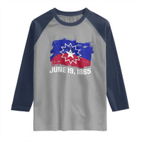 Juneteenth Flag 1865 Raglan Shirt Black Freedom Black History