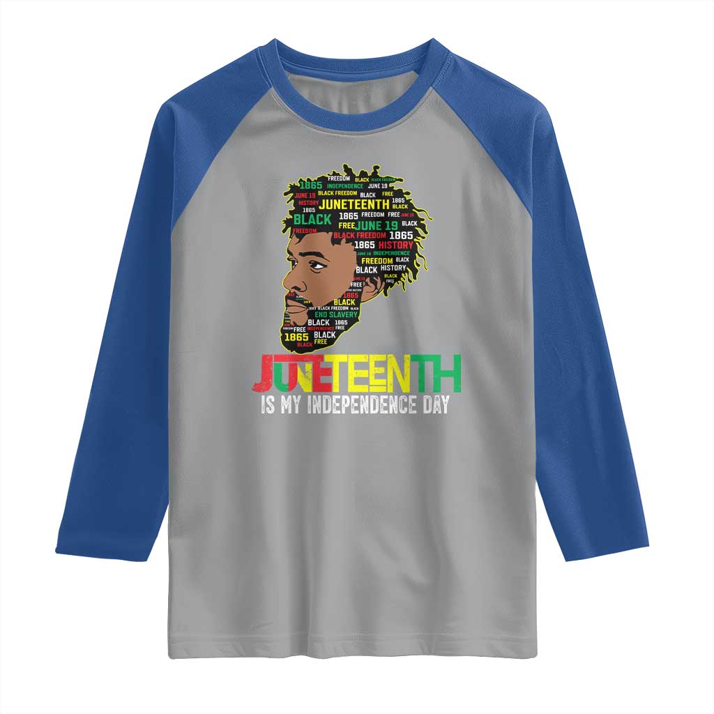 Juneteenth 1865 King Raglan Shirt June 19th Black Freedom African American History