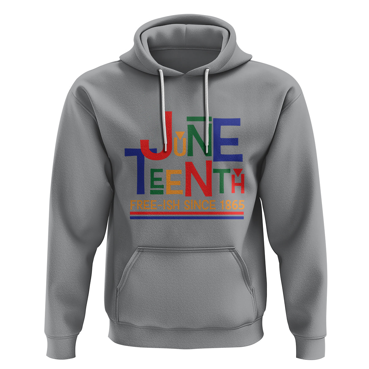 Free Ish Hoodie Juneteenth Celebration Since 1865 Retro - Wonder Print Shop