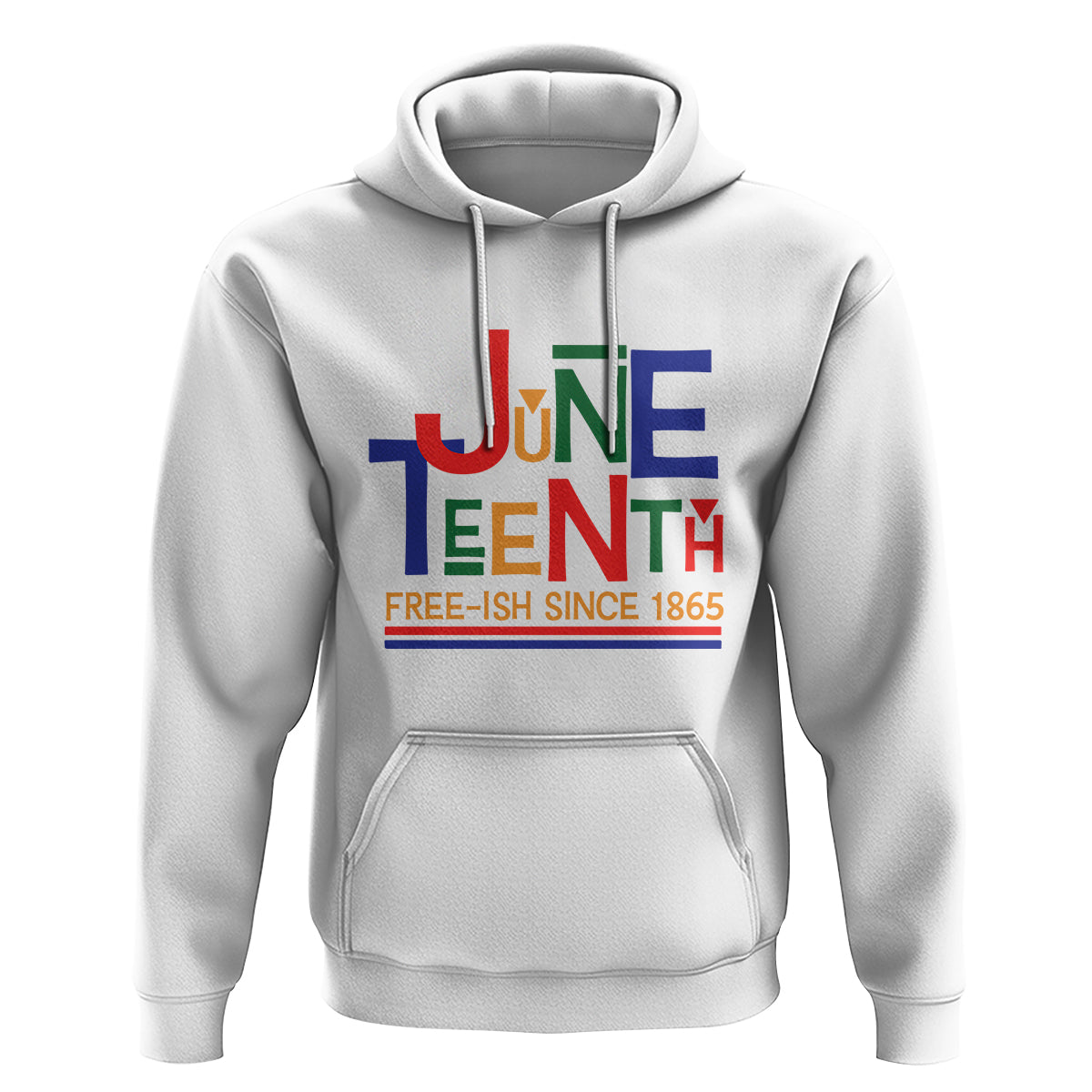 Free Ish Hoodie Juneteenth Celebration Since 1865 Retro - Wonder Print Shop