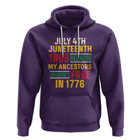 July 4th Juneteenth Hoodie July 4th Juneteenth - My Ancestors Weren't Free - Wonder Print Shop